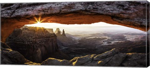 Framed Mesa Arch Panorama 2 Print