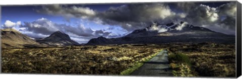 Framed Glen Etive Panorama 3 Print