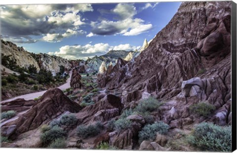 Framed Goblin Hats Valley Print