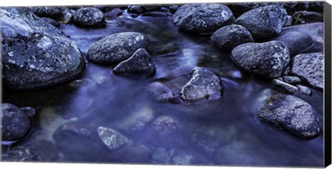 Framed River Rocks 2 Print