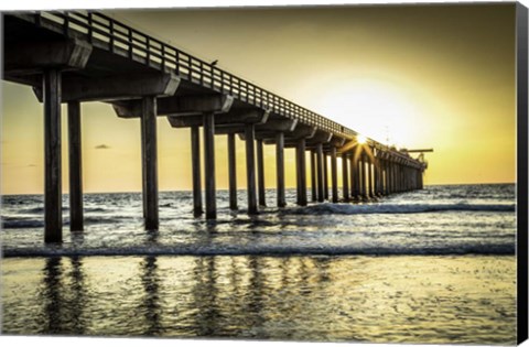 Framed Cali Pier Print