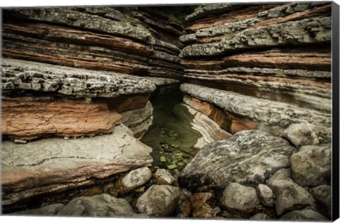 Framed Layered Slot Canyon Print