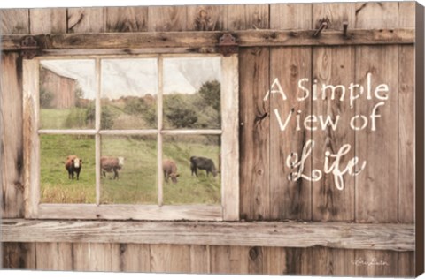 Framed Simple View of Life Print