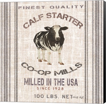 Framed Calf Starter Print