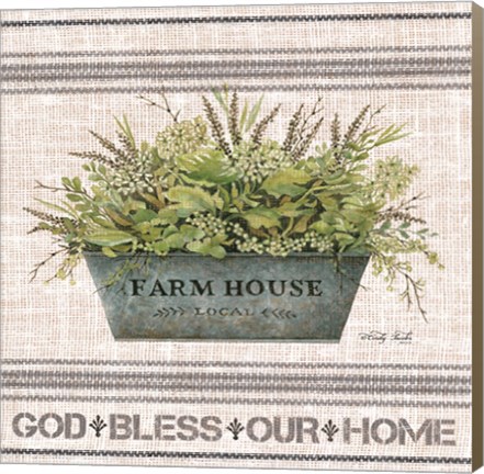 Framed Galvanized Farmhouse God Bless Print