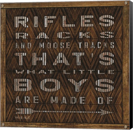 Framed Rifle Racks in Moose Tracks Print