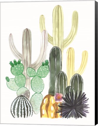 Framed Cacti Party Print