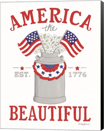 Framed America the Beautiful Print