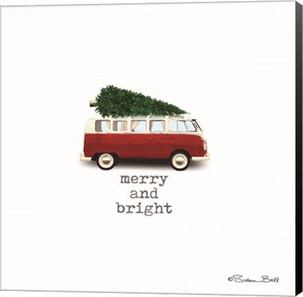 Framed Merry And Bright Christmas Print