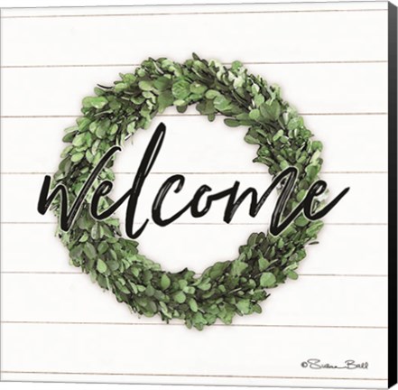 Framed Welcome Wreath Print