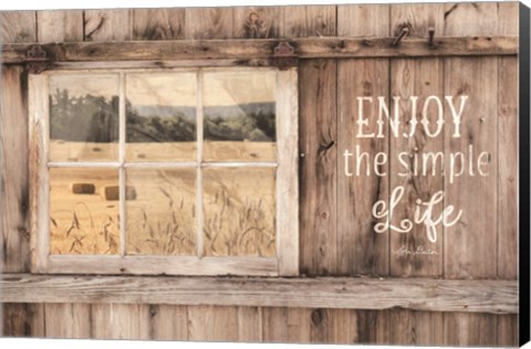 Framed Enjoy the Simple Life Print