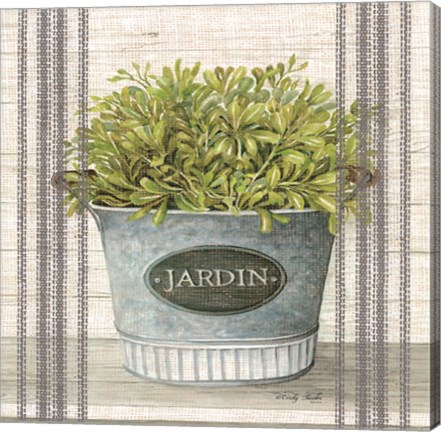 Framed Galvanized Jardin Print