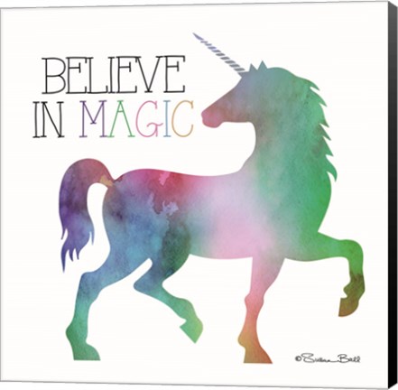 Framed Believe in Magic Unicorn Print