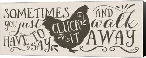 Framed Cluck It Print