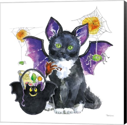 Framed Halloween Pets VI Print