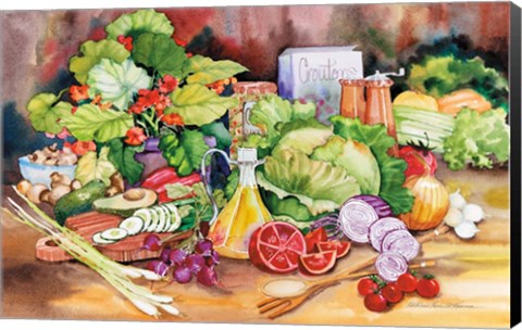Framed Garden Salad Print