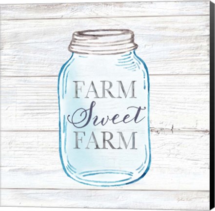 Framed Farmhouse Stamp Mason Jar Print