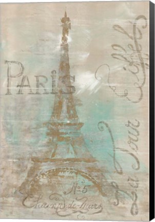 Framed Champs de Mars Print