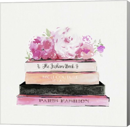 Framed Fashion Books Print