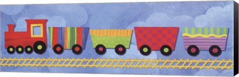 Framed Rainbow Train Print