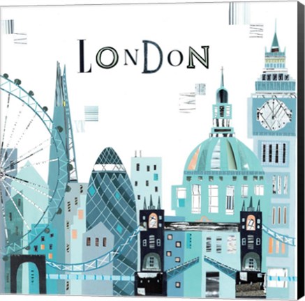 Framed London City Print