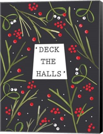 Framed Deck the Halls Print