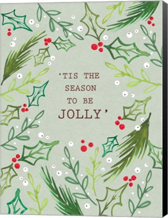 Framed Jolly Season Print