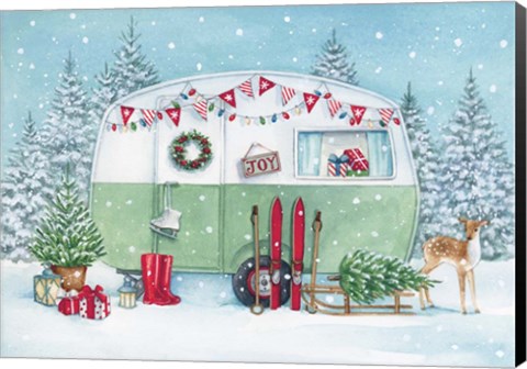 Framed Christmas Caravan Print