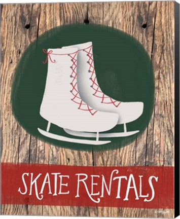 Framed Skate Rentals Print