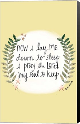 Framed Prayer Print