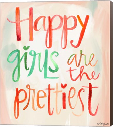 Framed Happy Girls Print