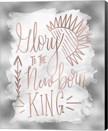 Framed Glory to the Newborn King Print