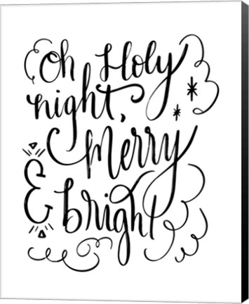 Framed Holy Night II Print