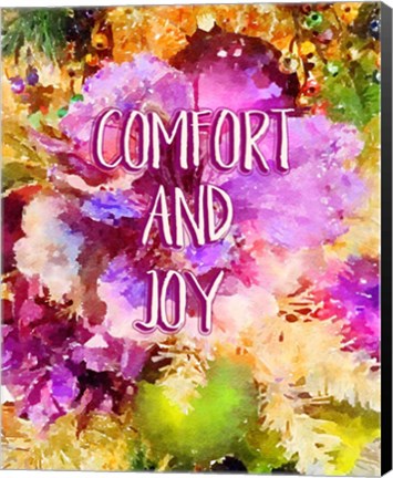 Framed Comfort and Joy Print