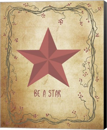 Framed Be a Star Print