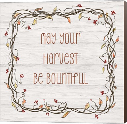 Framed Your Harvest Be Bountiful II Print