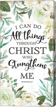 Framed I Can Do All Things Through Christ II Print