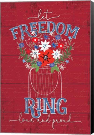 Framed Let Freedom Ring Print