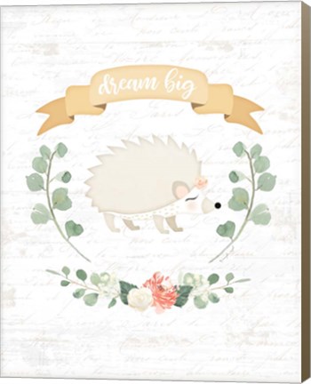 Framed Sweet Little Hedgehog Print