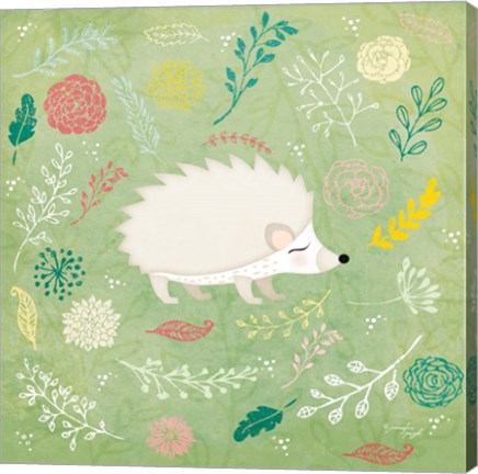 Framed Woodland Hedgehog Print