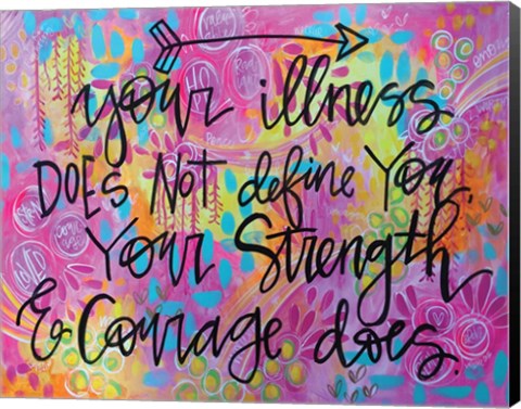 Framed Strength and Courage Print