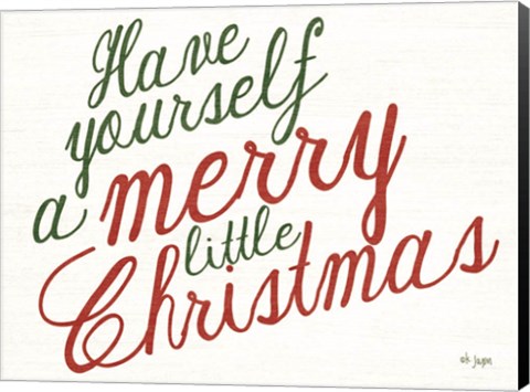 Framed Merry Little Christmas Print