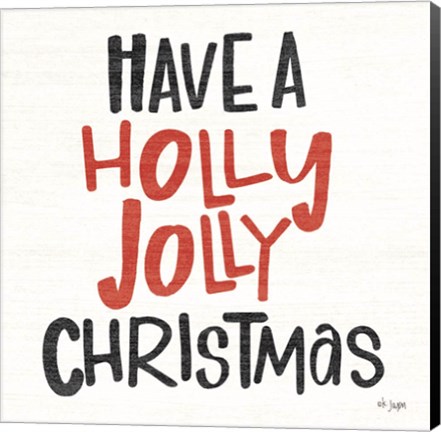 Framed Holly Jolly Christmas Print