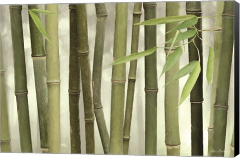 Framed Backlit Bamboo I Print