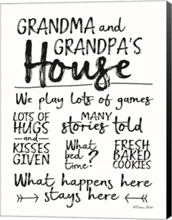 Framed Grandma and Grandpa&#39;s House Print