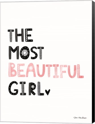 Framed Beautiful Girl Print