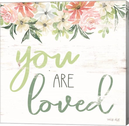 Framed Floral You Are Loved Print