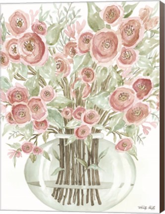 Framed Blush Roses Print