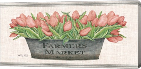 Framed Farmer&#39;s Market Blush Tulips Print