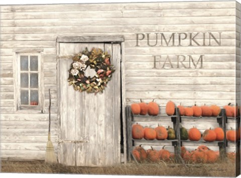 Framed Pumpkin Farm Print